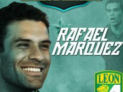 Márquez se suma al plantel de los Panzas Verdes para el Clausura 2013. Imagen tomada del Facebook del León. ESPECIAL  /