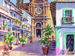 Arquitectura. La Parroquia de Nuestra Señora de Guadalupe luce en una parte elevada del pueblo de Puerto Vallarta.  /