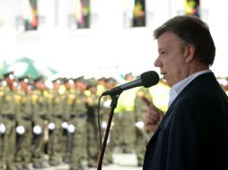 El mandatario de Colombia asegura que combaten solamente para alcanzar la paz.  /