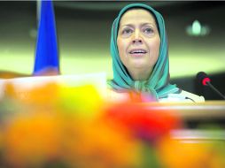 Activista. Maryam Rayaví dejó su país en 1982; es líder del Consejo Nacional de Resistencia de Irán. EFE  /