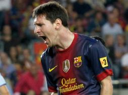 Messi renovó con el Barcelona hasta 2018 .ARCHIVO  /