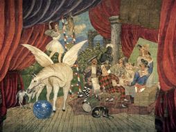 Imagen cedida por Centro Pompidou de Metz con una escena del telón de fondo del ballet ''Parade''. ARCHIVO  /