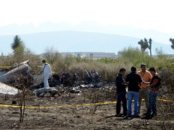 La aeronave despegó, no pudeo tomar la altura necesario y se estrelló. ARCHIVO  /
