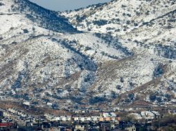 Nogales recibió el año con una capa de nieve. EL UNIVERSAL  /