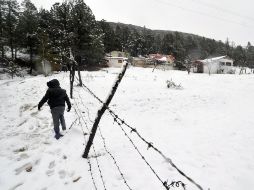 Se espera que el paisaje nevado se conserve durante este fin de semana. EFE EFE /