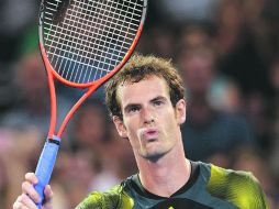 Resopla. Andy Murray, tercera raqueta del ranking, sufrió para ganar en su primer partido oficial del año. AFP  /