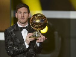 Lionel Messi obtuvo el 41.60% de los voto, le siguieron Cristiano Ronaldo con 23.685 e Iniesta con10.91%. ZUMAPRESS  /