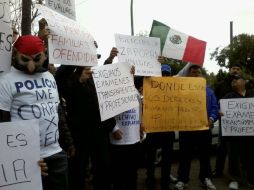 En el lugar se presentó personal del Gobierno del Estado para escuchar sus quejas y propuestas.  /