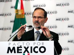 Madero dijo el PAN refrenda su compromiso con la agenda de reformas que componen el Pacto por México. SUN /