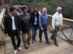 El evento de presentación del nuevo puente corrió a cargo del gobernador del Estado de Jalisco.  /