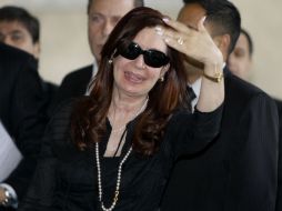 La mantaria argentina a su llegada al hotel cubano en el que se hospeda. EFE  /