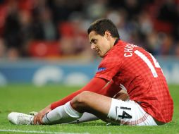 Javier 'Chicharito' Hernández podría ver acción en el Clásico del futbol inglés. AP /