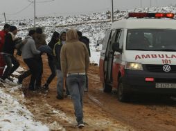 El grupo de manifestantes se encontraba en una zona no permitida. EFE /
