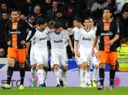 Benzema fue quien abrió el marcador en el partido a favor de su equipo. AFP /