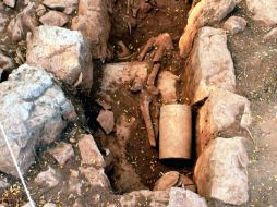 De la decena de entierros, siete corresponden a individuos depositados extendidos dentro de cistas. SUN /