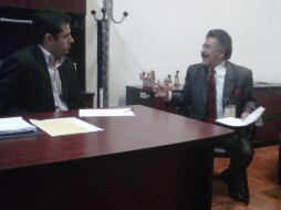 El presidente del Colegio de Abogados Penalistas (d) reveló que trabajan el pliego de peticiones que sugirió elaborar Miguel Castro (i)  /