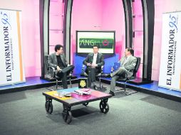 Debate. En la imagen de izquierda a derecha Enrique Toussaint, Ricardo Salazar y Carlos Martínez. EL INFORMADOR /