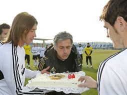 Imagen del festejo del año pasado cuando todo estaba en calma en el equipo merengue. EFE /