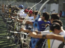 Imagen de los arqueros durante el día de competencia.  /