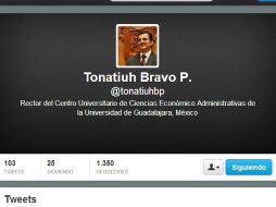 El 'hashtag' #RectoríaUdeG ocupó un lugar entre los temas populares desde temprana hora. ARCHIVO /