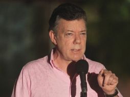 Juan Manuel Santos subrayó que no bajarán la guardia hasta que desaparezca por completo el delito del secuestro. ARCHIVO /