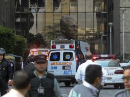 Aspecto de la zona donde se realiza el rescate de personas atrapadas. XINHUA /