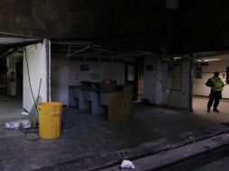 Aspecto del edificio administrativo B2 de la Torre de Pemex, después de la explosión. NTX /