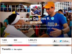 Capriles a través de Twitter insta al gobierno a explicar el incidente. ESPECIAL /
