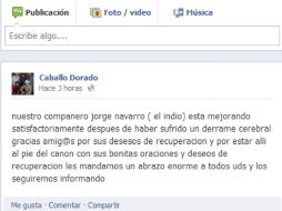 La agrupación agradeció los rezos y buenos deseos para la pronta recuperación de su compañero. ESPECIAL /