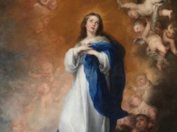 ''La Inmaculada Concepción de los Venerables Sacerdotes'' forma parte de ''Murillo y Justino de Neve. El arte de la amistad''. EFE /