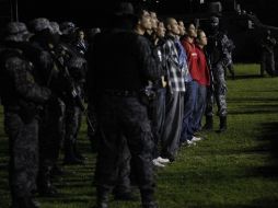 La SSPE ha detenido a tres grupos, el 29 de enero y el 1 y 4 de febrero presuntos integrantes del Cártel del Golfo o de Los Coronel. ARCHIVO /