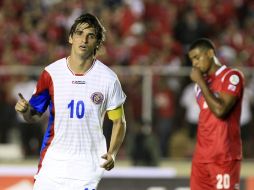 El delantero Bryan Ruiz, de Costa Rica, se hizo presente en el empate de los ticos. EFE /