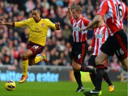 El Arsenal triunfa sobre el Sunderland. AFP /