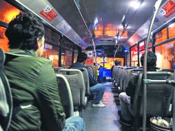 Baja demanda. Actualmente alrededor de cinco mil pasajeros a la semana utilizan el servicio de Búho Nocturno. EL INFORMADOR /