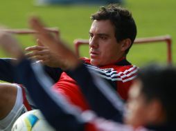 Durante el entrenamiento de hoy, el jugador estuvo realizando rehabilitación en las instalaciones de Verde Valle. MEXSPORT /