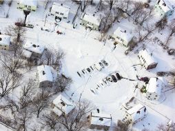 New Haven, Connecticut padeció el fin de semana las inclementes nevadas por una asociación de meteoros. AP /