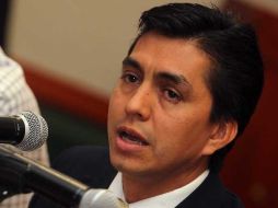 Salvador Sánchez Guerrero, al acudir al Poder Legislativo para participar en la glosa del VI Informe de gobierno.  /