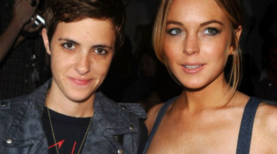 Lindsay Lohan junto a su ex novia, Samantha Ronson. ARCHIVO /