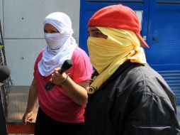 Imagen de jóvenes al hacer sus demandas sobre CCH. ARCHIVO /