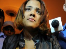 Martha Heredia fue presentada al Tribunal de Atención Permanente para que se le conocieran medidas de coerción. AP /