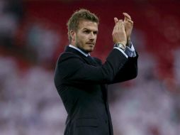 David Beckham, actualmente en el París Saint Germain, probablemente viajará a China para firmar el contrato. MEXSPORT /