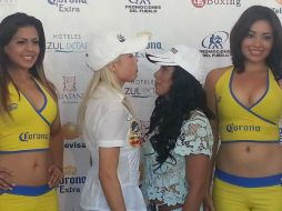 Las mexicanas Yéssica Chávez (d) e Irma Sánchez prometen  una contienda dura. NTX /