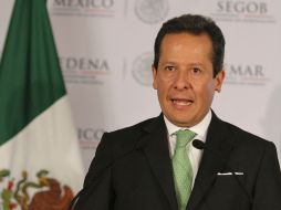 El subsecretario de Normatividad de Medios de Gobernación, Eduardo Sánchez ofreció una rueda de prensa. NTX /