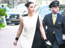 Feliz. ''Sueño de una niña hecho realidad'', publicó en Twitter la modelo Kim Kardashian. ESPECIAL /