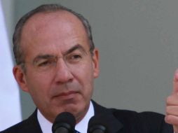 Felipe Calderón se desempeña como conferencista luego de terminar su ciclo como Presidente. ARCHIVO /