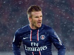 Beckham entra a sustituír a Verrati, por consideración del entrenador. AFP /