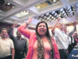 Consejeros arribaron a Guadalajara para trazar la ruta a seguir por la reforma educativa, pero los sorprendió la detención de Gordillo. EL INFORMADOR /