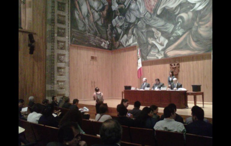 Aspecto de la sesión extraordinaria del Consejo General Universitario de la UdeG.  /