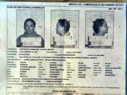 La supuesta ficha signalética de Gordillo ronda las redes sociales desde ayer. ARCHIVO /