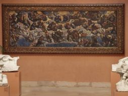 Una impresionante obra elaborada mediante pincel; sus medidas son de .91 por 2.26 metros. ARCHIVO /